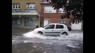 ☔☔☔⚡⚡⚡ Lille Seclin inondations dans le centre ville pendant l'orage ☔☔☔⚡⚡⚡