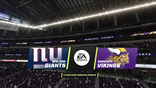 Giants vs Vikings Week 16 Simulation (Madden 23 Next Gen)