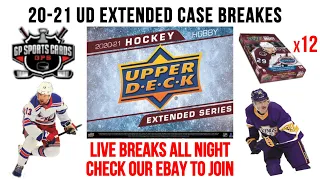 GB#85/86 - 2020-21 UD EXTENDED SERIES HOCKEY 12 BOX CASE BREAK