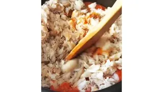 Moqueca de siri com camarao