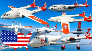 GTA V: Fairchild C-119 Flying Boxcar Airplanes Best Extreme Longer Crash and Fail Compilation