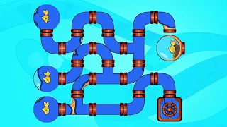 Save the fish pull the pin game play #savethefish #pullthepin #puzzlegame #walkthrough #games #fish