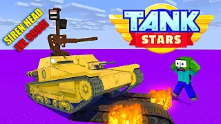 TANK STARS SIREN HEAD VS MONSTER SCHOOL