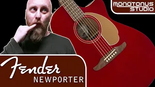 Fender Newporter Player - Unboxing and Testing. A great acoustic guitar! (CH-German, English Subs)