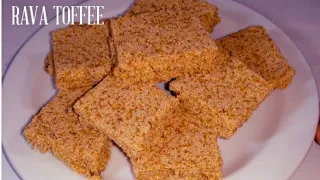 Sir Lankan style semolina toffee (rulan) | Home made rava toffee || suji sweet recipes || rava barfi