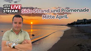 Side Strand und Promenade Mitte April. Live
