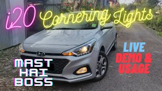 Hyundai i20 Cornering Lights | Cornering Light Live Demo & Usage | Asta Optional | Really Useful