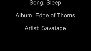 Sleep (Savatage) with Lyrics