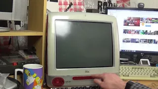 Very quick look at my red iMac G3 450mhz