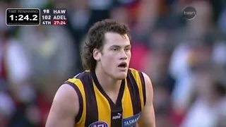 AFL 2007 Elimination Final - Hawthorn v. Adelaide - Final 5 minutes with countdown clock