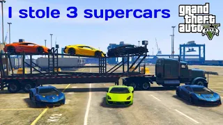 GTA V: I STOLE 3 SUPERCARS AND EARNED $1500000