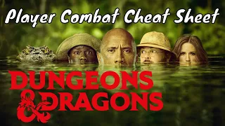 Player Combat Cheat Sheet D&D 5E - DM Guide #4k