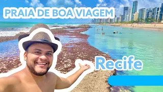 😱 CONHECENDO A PRAIA DE BOA VIAGEM - RECIFE  | Vlog de Viagem 🏝🏝🏝