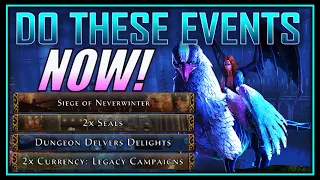 Siege of Neverwinter MUCH EASIER! Make Most of x2 Legacy, x2 Seals & Dungeon Delvers! - Neverwinter