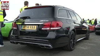 BMW M5 vs Mercedes E63 AMG Drag Race!