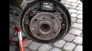 Rear drum brake check-up and conservation - Aygo, C1, 107