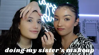 DOING MY SISTER'S MAKEUP