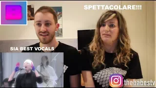 SIA BEST LIVE VOCALS - ITALIAN REACTION!!! / Ludo&Cri