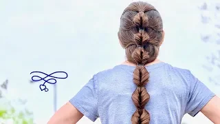 Mermaid Bubble Faux Fishtail Braid