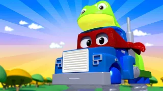 Супер лягушка спасает малышей - Трансформер Карл в Автомобильный Город 🚚 ⍟ детский мультфильм