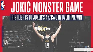 😱😤 JOKIĆ MONSTER GAME! | Extended highlights as Joker drops 47/15/8 in overtime thriller 💥