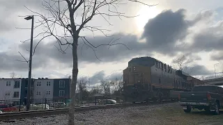CSX Manifest Train Departing Augusta, GA
