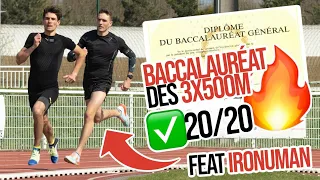 Je passe le BAC de Sport - 3x500m - Entrainement pour l'épreuve - Objectif 20/20 +24km/h - @IronUman