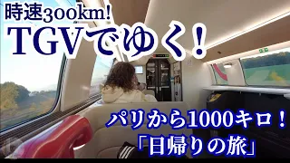 パリから時速300キロ🚄💨TGV利用✨総移動距離1000キロ日帰りの旅！🇫🇷 （は、やはり無茶😅だった？）その1