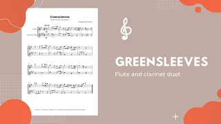 Greensleeves Easy Flute and Clarinet Duet Sheet Music