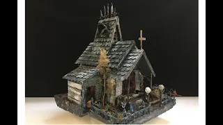 How to make a Popsicle Stick Haunted House / Witch House