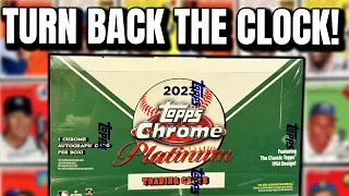 FLASHBACK TO 1954!! | 2023 Topps Chrome Platinum Hobby Box Review (SSP Pack!!)