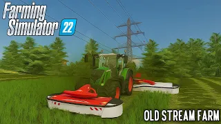 ПОКОС ТРАВЫ ДЛЯ ТЮКОВАНИЯ | OLD STREAM FARM Farming Simulator 22  - Timelapse #2