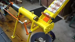 Pump jack aluminum can crusher