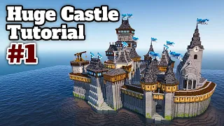 Minecraft: How to Build a Huge Castle [ Tutorial ] #01