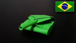 Origami: Tanque de Guerra 2.0 - Instruções em Português PT-BR