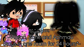 Aaron, Zane and Aphmau w/ Baby KC stays in one room for 24 hours II Suggested Video II