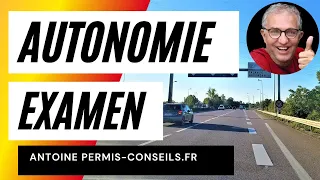 AUTONOMIE À L EXAMEN DU PERMIS :conduite commentée 77