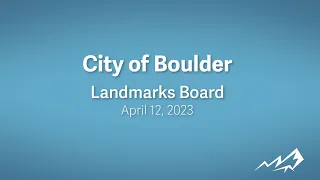 4-12-23 Landmarks Board Meeting