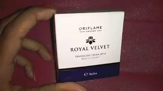 Oriflame Royal Velvet Firming Day cream with SPF15 Review