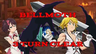 3 TURN BELLMOTH HELL GUIDE! (F2P FRIENDLY!)| The Seven Deadly Sins: Grand Cross
