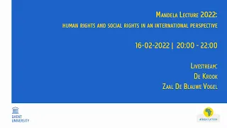 Mandela Lecture 2022: human rights and social rights in an international perspective