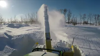 3-9-19 JOHN DEERE 1025R SNOW BLOWING