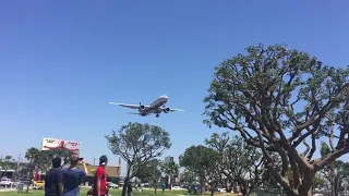 Aeroflot Boeing 777-300ER (VQ-BQB) landing at LAX (Read Description)