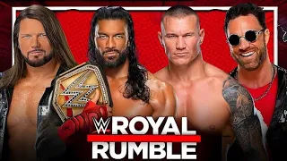 Roman Reigns vs. Randy Orton vs. AJ Styles vs. LA Knight _ Fatal 4-Way Match) WWE Royal Rumble 2024