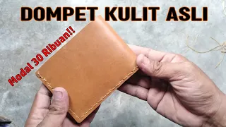 MEMBUAT DOMPET KULIT DENGAN PERALATAN SEDERHANA