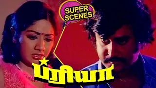 Can anyone Escape from Rajini..? : Priya | Rajini Movie Scenes | Sri Devi | Tamil Super Scenes