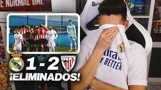 ¡ELIMINADOS! REACCIONES DE UN HINCHA Real Madrid vs Athletic Club 1-2