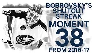 No. 38/100: Bobrovsky on fire, posts 3rd straight shutout