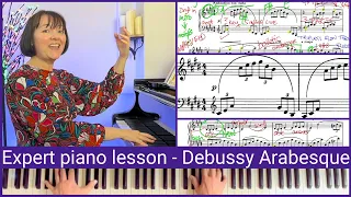 How to play Debussy 'Arabesque' no. 1 - Full Piano Tutorial / Lesson