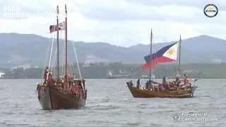 Arrival of the Quincentennial Balangays at the Liberty Shrine, Lapu-Lapu City | December 14, 2019